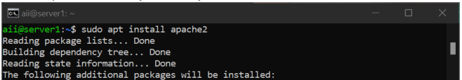 Install Apache2