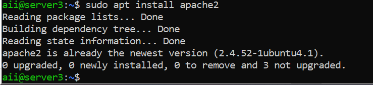 Install Apache2